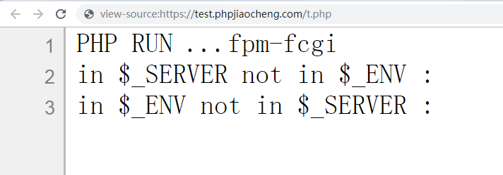 web环境下下的env和server变量的区别